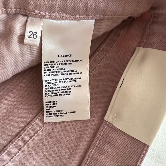 L'Agence Zoe Shorts in Petal - Picture 14 of 15